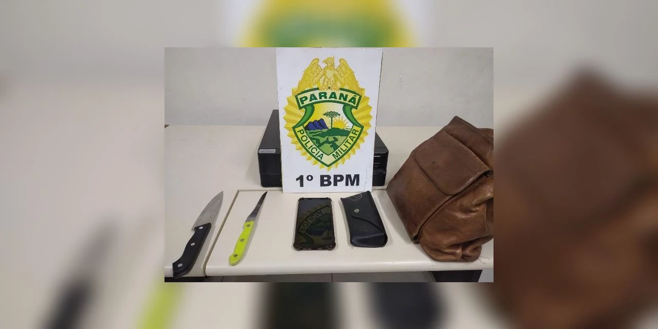 Dupla armada de faca é presa após roubo no centro de PG