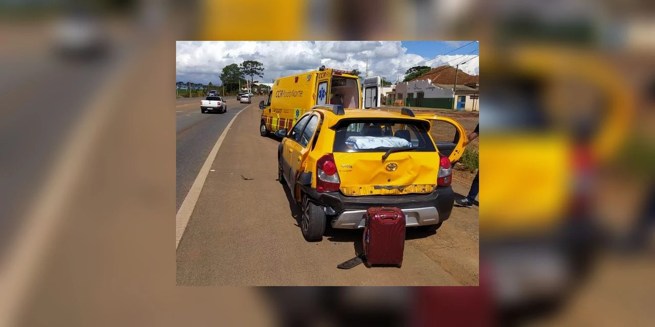 PRF atende colisão traseira na Avenida Souza Naves