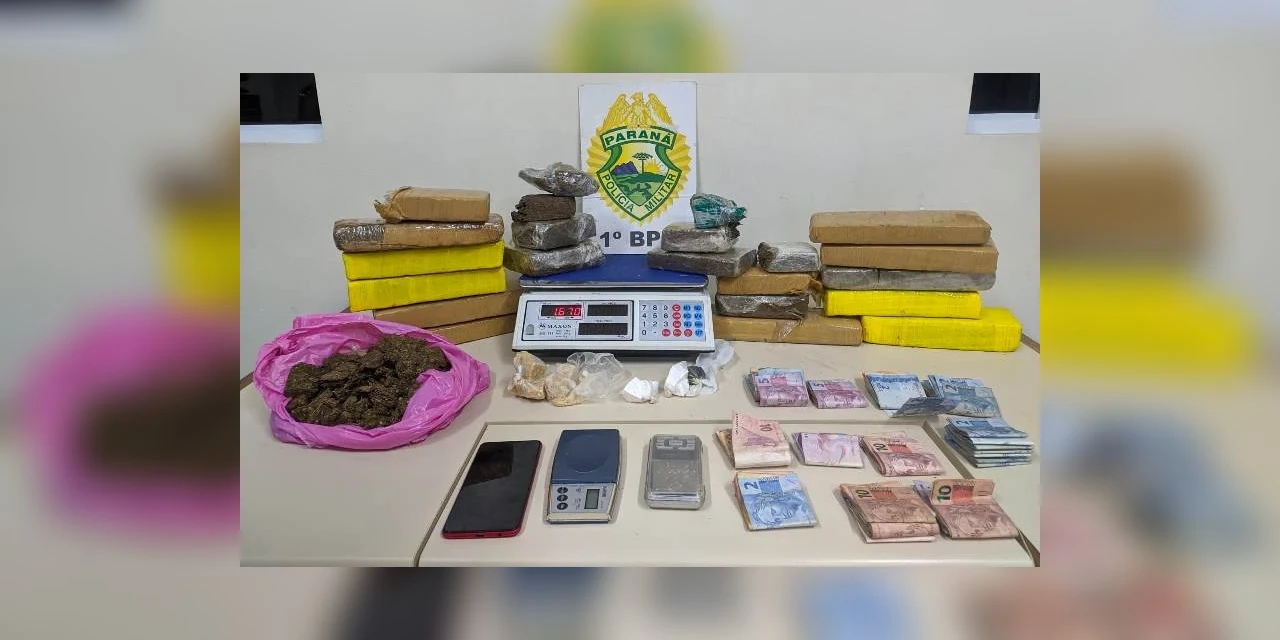 Mulher é presa com 12 Kg de maconha, crack, cocaína e haxixe em PG