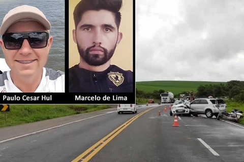 Vitimas  de acidente em Palmeira são identificadas