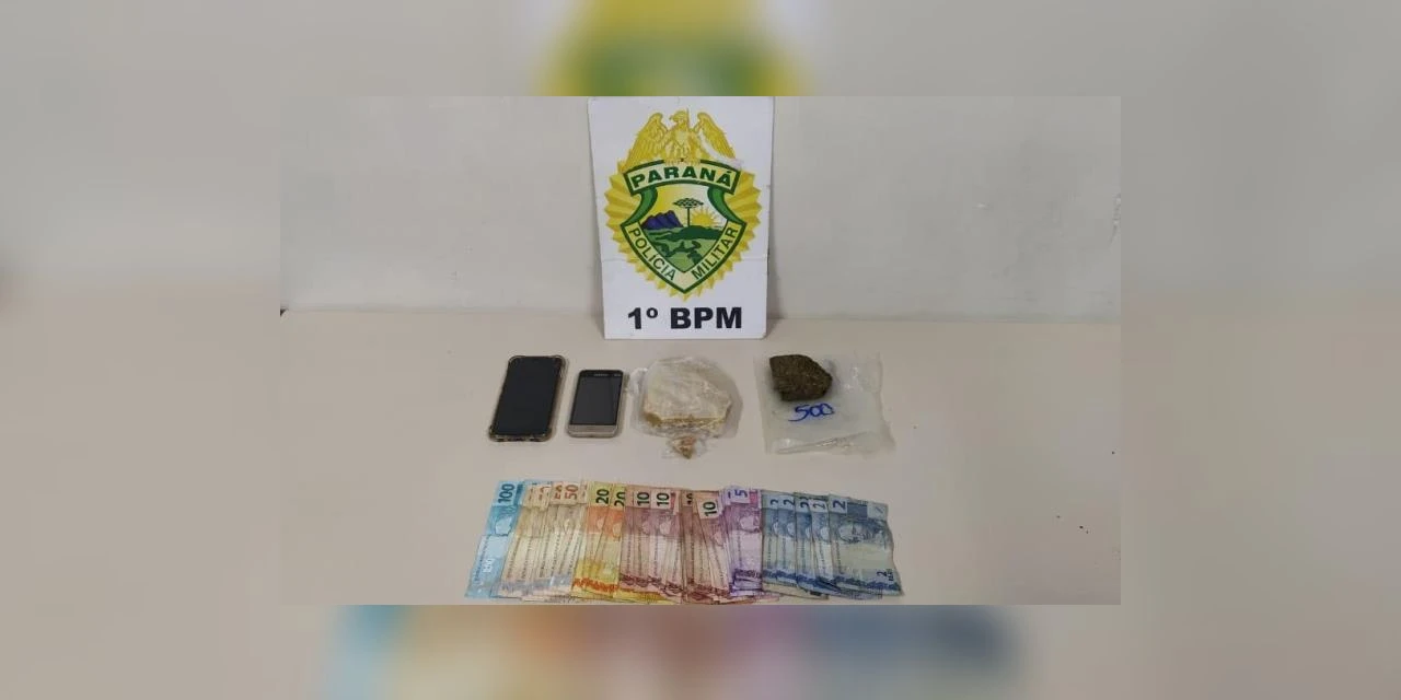 Homem é preso suspeito de vender drogas, no jardim Carvalho