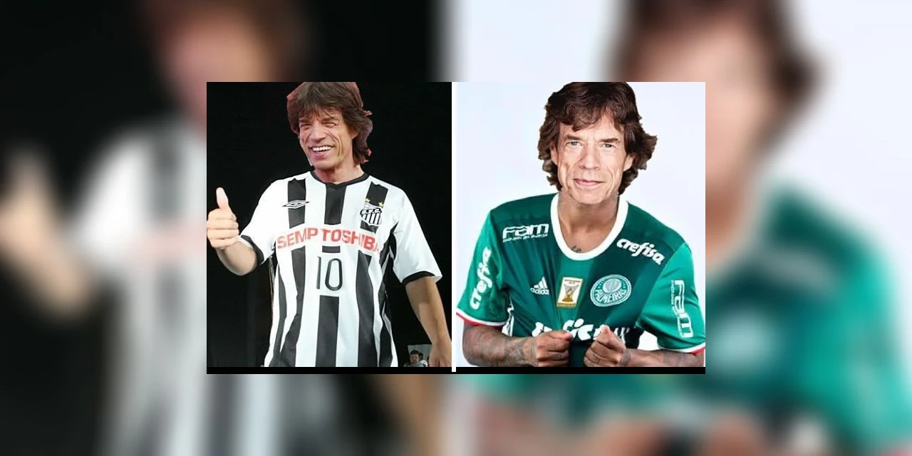 Torcedores do Santos e Palmeiras usam imagens de 'Jagger azarado' na final da Libertadores