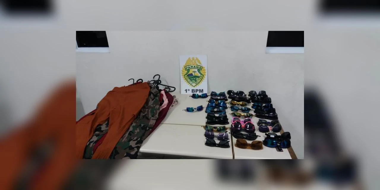 Dupla é presa depois de furtar loja no centro em Ponta Grossa