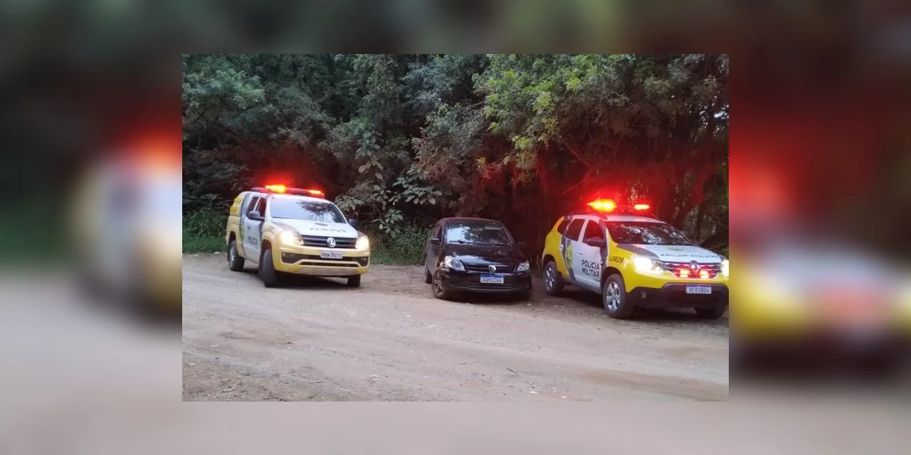 Veiculo tomado de assalto é recuperado pela PM em Castro