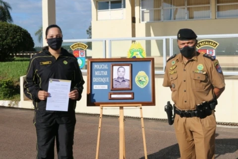 Policial baleada durante confronto armado em PG  recebe elogio individual