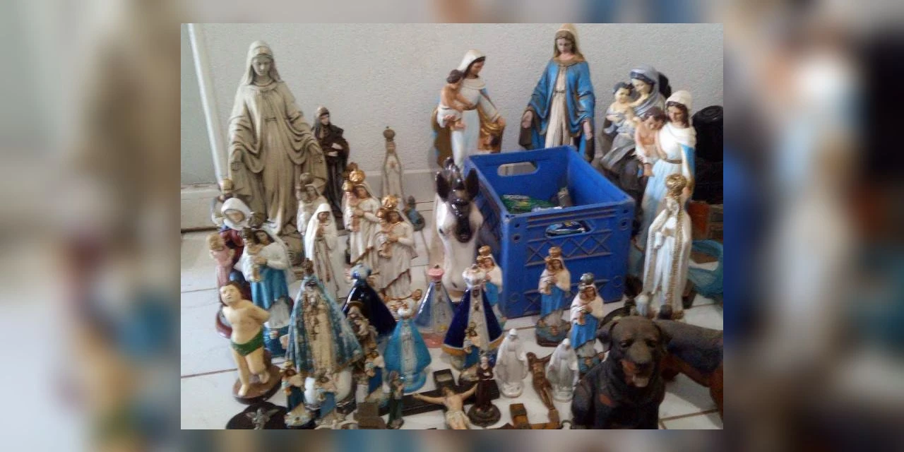 PCPR recupera imagens de Nossa Senhora das Brotas roubadas de santuário em Pirai do Sul