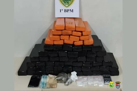 Polícia estoura ‘boca de fumo’ e prende homem com 46 quilos de maconha em PG