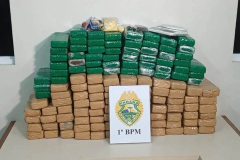 Polícia apreende 85 kg de drogas e detém duas pessoas por tráfico em Ponta Grossa