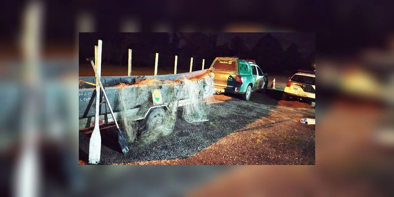 Polícia Ambiental apreende quase 30 mil metros de redes no período da piracema