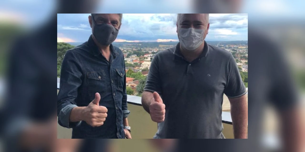 Capitão Saulo, vice prefeito de Ponta Grossa visita São Mateus do Sul