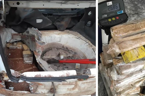 Operação conjunta entre polícias Civil e PRF apreende quase 27 quilos de maconha, em Irati