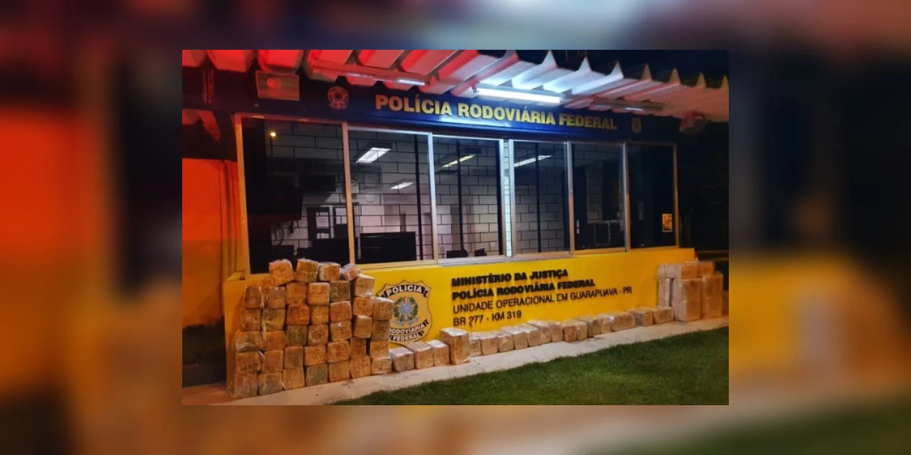 PRF apreende quase uma tonelada de maconha escondida em carga de laticínios