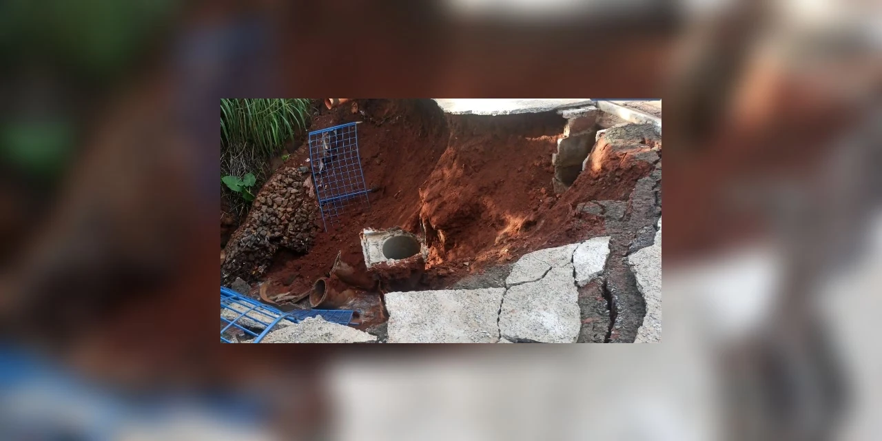 Defesa Civil de PG registra dois desmoronamentos causados pelas chuvas