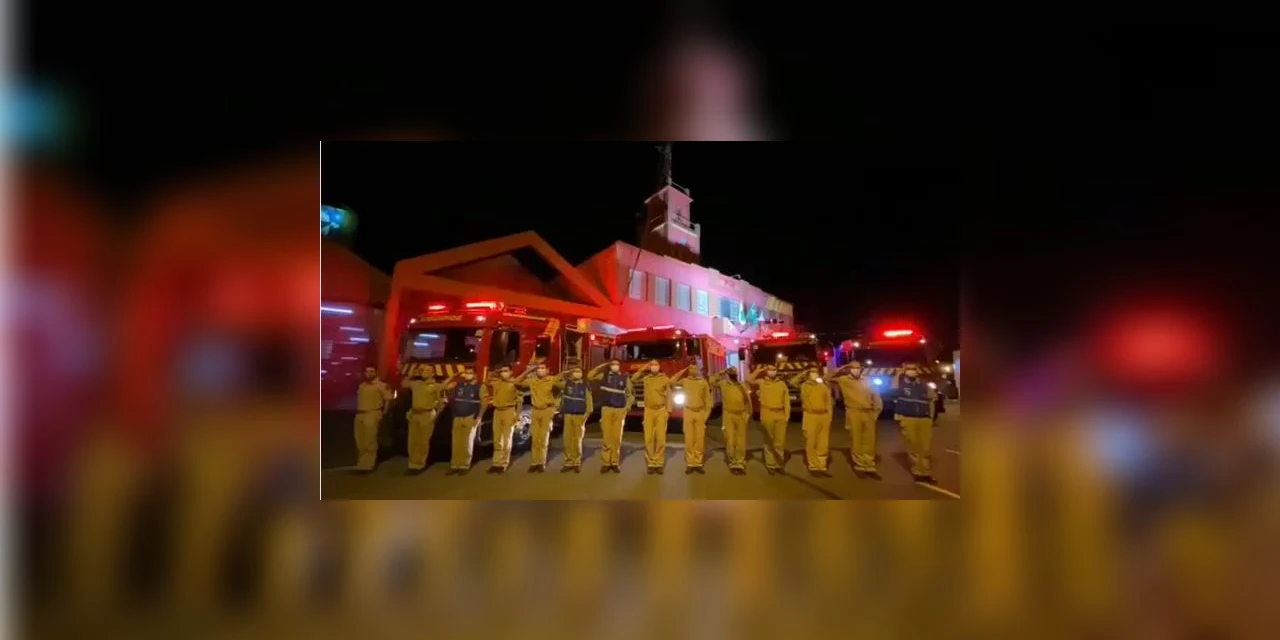 2º GB presta homenagem a bombeiro vitima do novo coronavírus