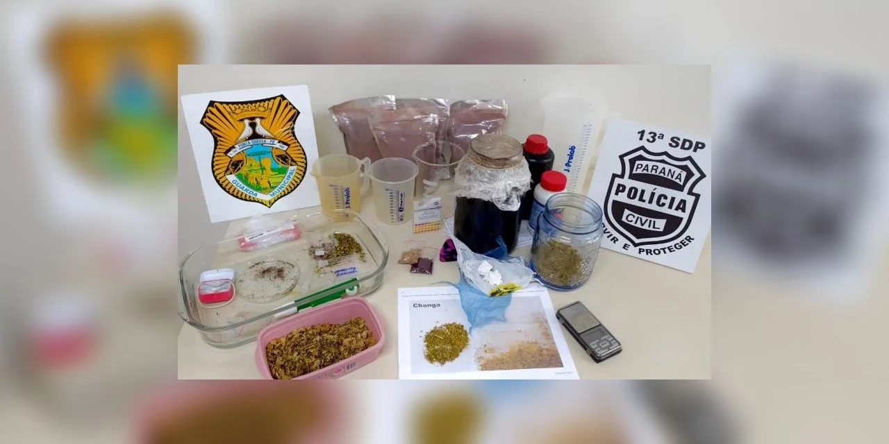 Ação conjunta da Polícia Civil e Guarda Municipal apreende cocaína e substância entorpecente conhecida por “changa”