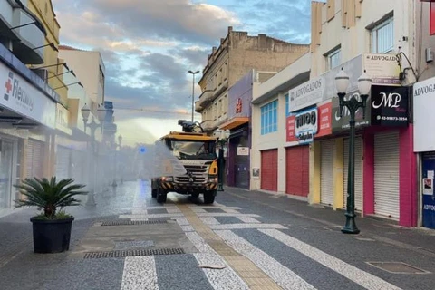 Prefeitura promove desinfecção frequente em toda cidade