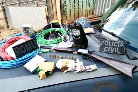 Trio suspeito de furto e receptação de fios de cobre são presos durante operação da PCPR e GM, em Ponta Grossa