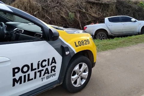 Assaltante sofre acidente durante fuga e acaba preso em Castro