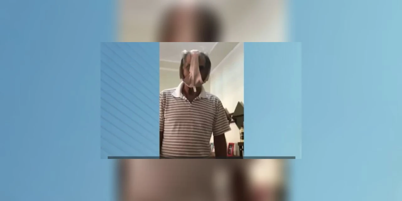 Secretario do MS ironiza pandemia usando calcinha como máscara; assista!