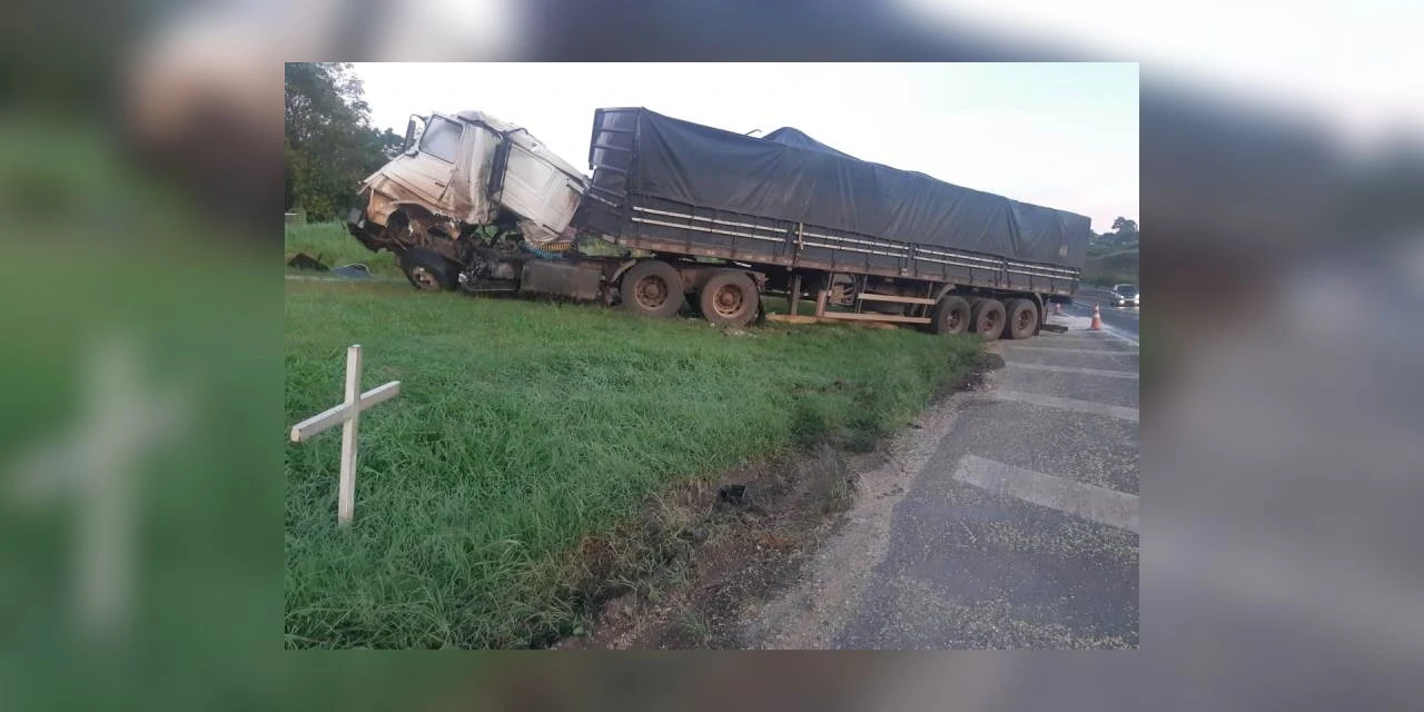 PRF atende acidente no Contorno de Ponta Grossa