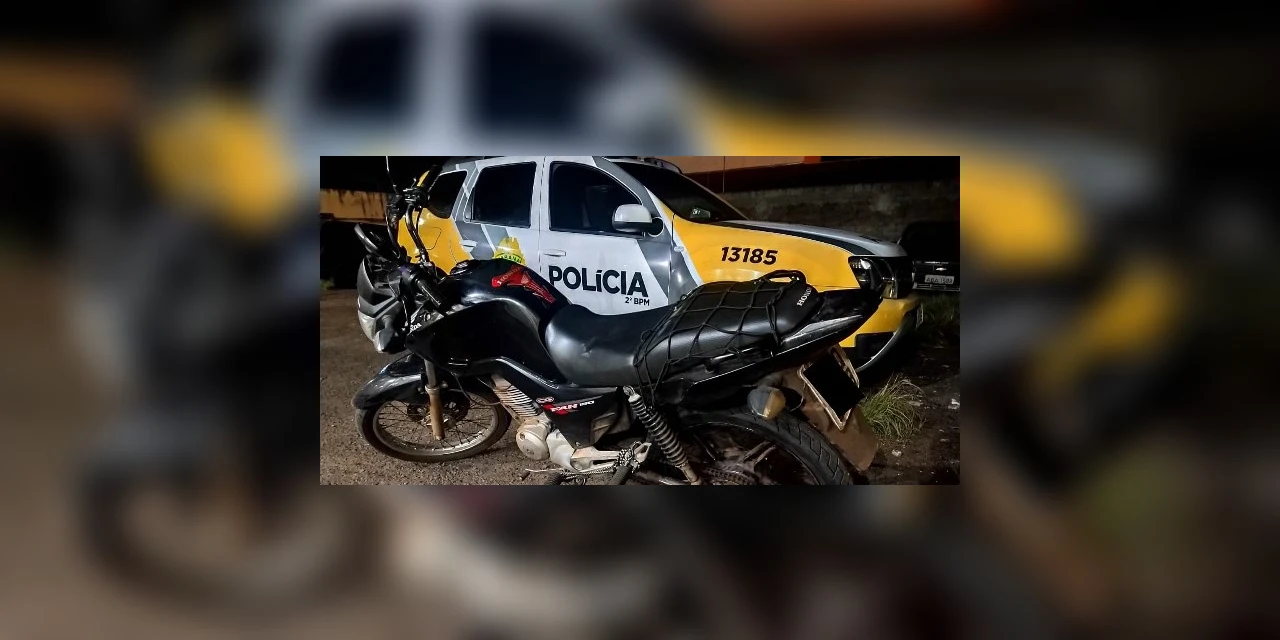 Dupla é detida com motocicleta 'clonada' em Ponta Grossa
