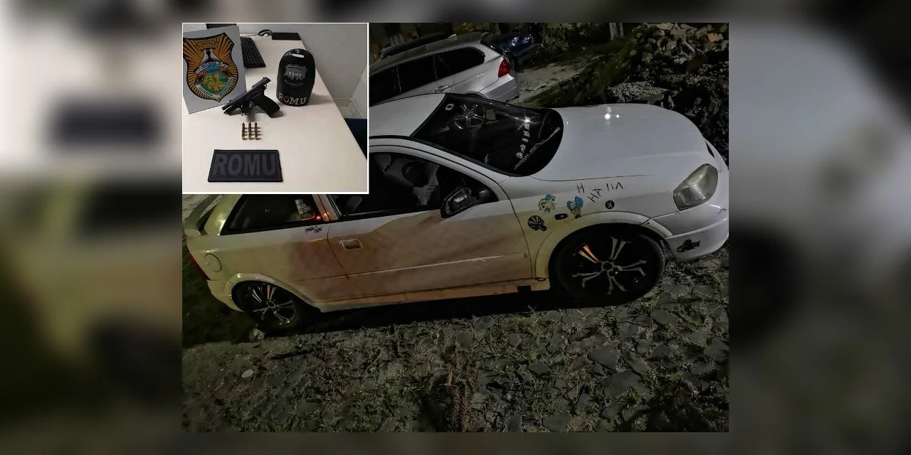 GCM apreende arma e veículo no Jardim Cachoeira