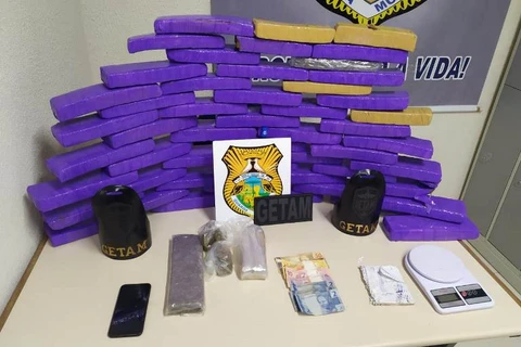 Guarda Municipal apreende mais de 35 quilos de maconha em PG