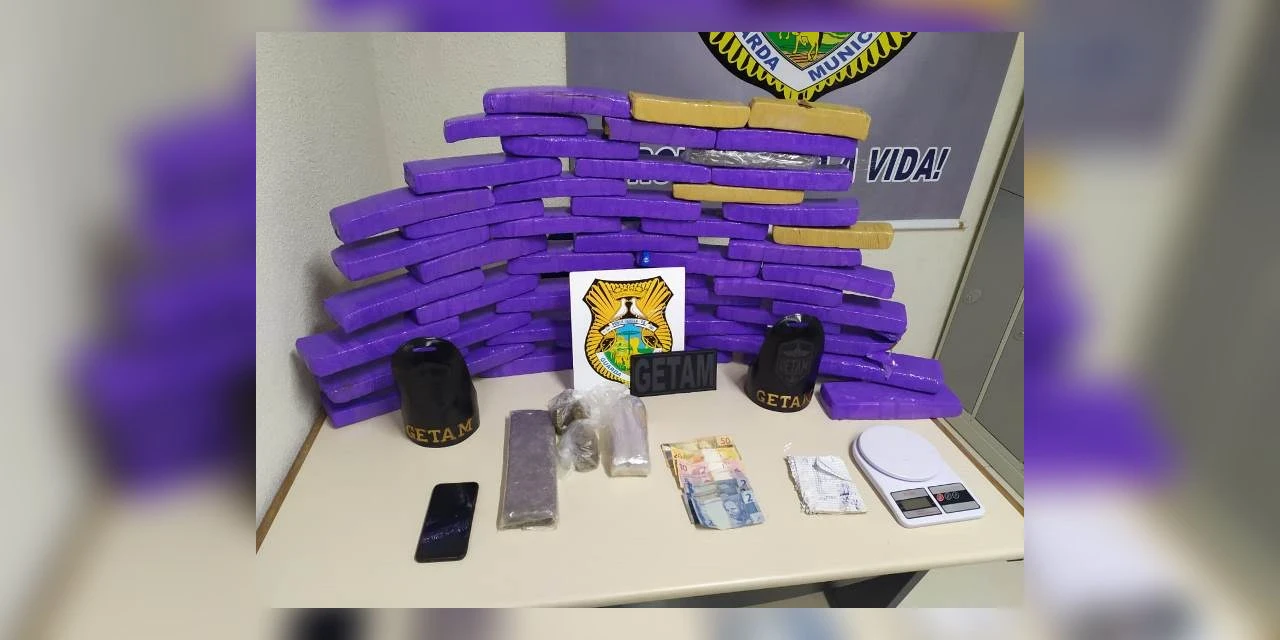 Guarda Municipal apreende mais de 35 quilos de maconha em PG