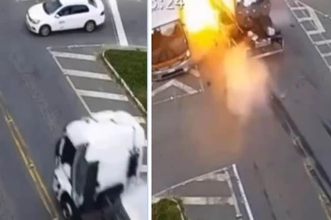 Vídeo mostra acidente com morte entre três veículos em Campo Largo