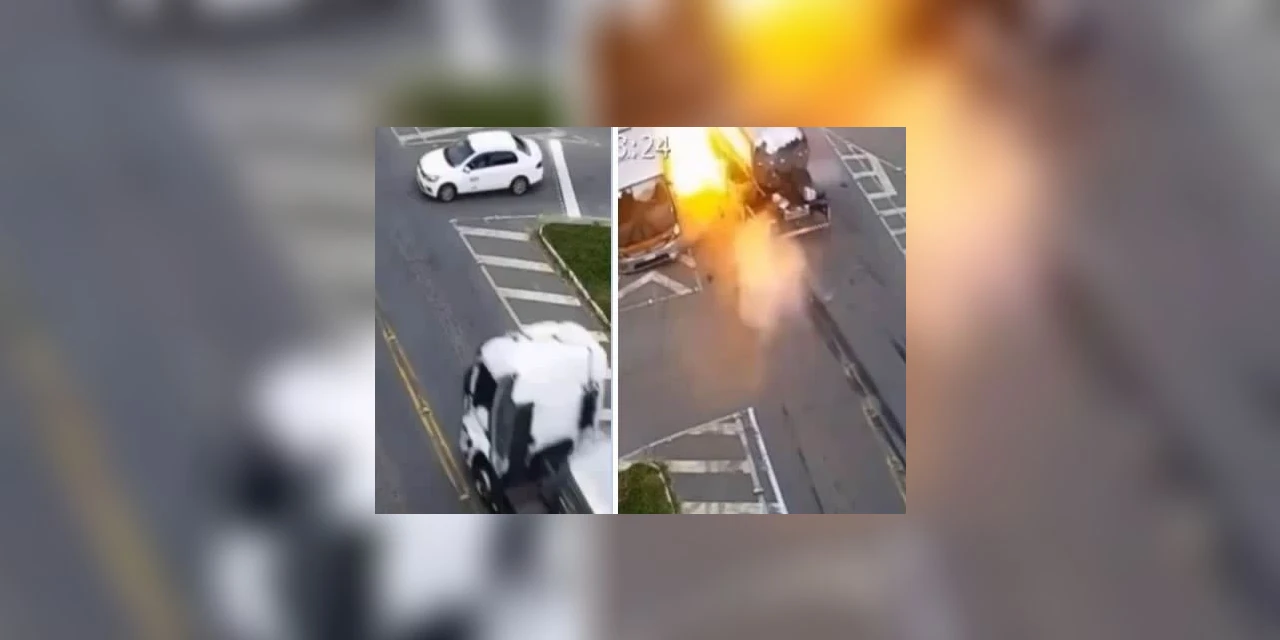 Vídeo mostra acidente com morte entre três veículos em Campo Largo