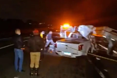 Motorista morre após colisão traseira em Castro