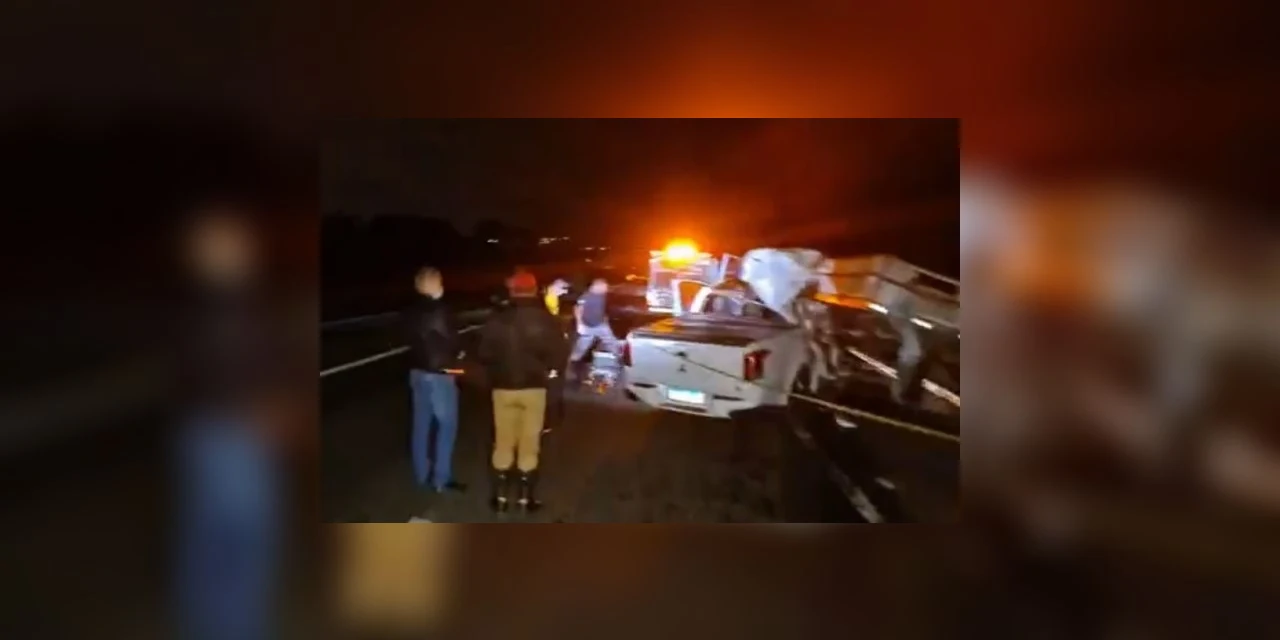 Motorista morre após colisão traseira em Castro