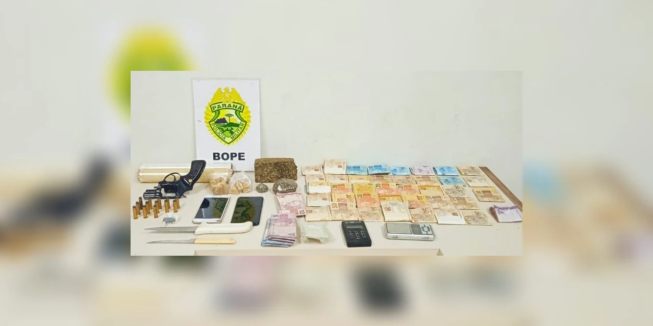 Jovens são presos em flagrante comercializando drogas em Ponta Grossa