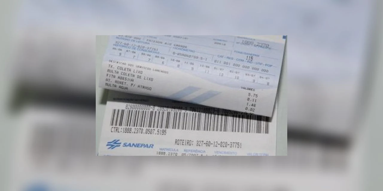 Prepare o bolso! Conta de água fica 5,7% mais cara a partir de maio no Paraná