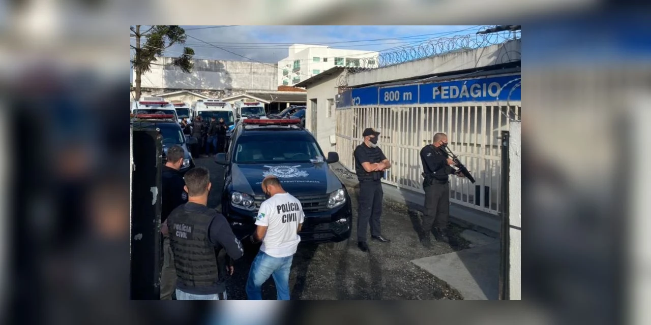 Polícia civil remove presos da carceragem de Palmeira para a penitenciaria de Ponta Grossa