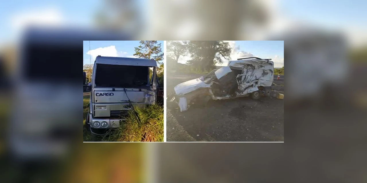 Caminhão invade pista contrária e causa acidente com morte; diz PRF
