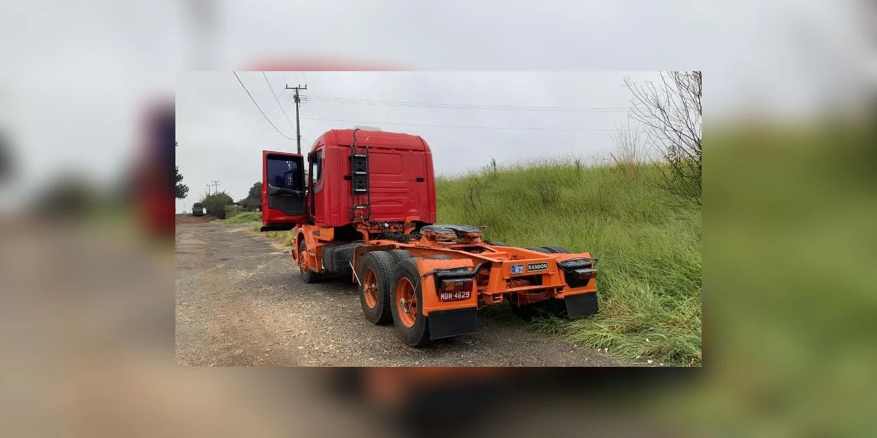 PM recupera caminhão roubado em menos de três dias