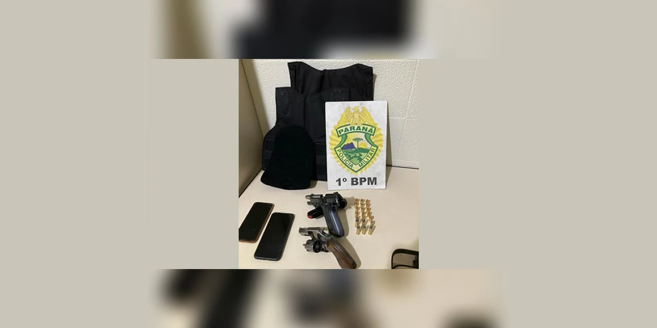 Assaltantes são presos após render funcionário de lotérica em Pirai do Sul