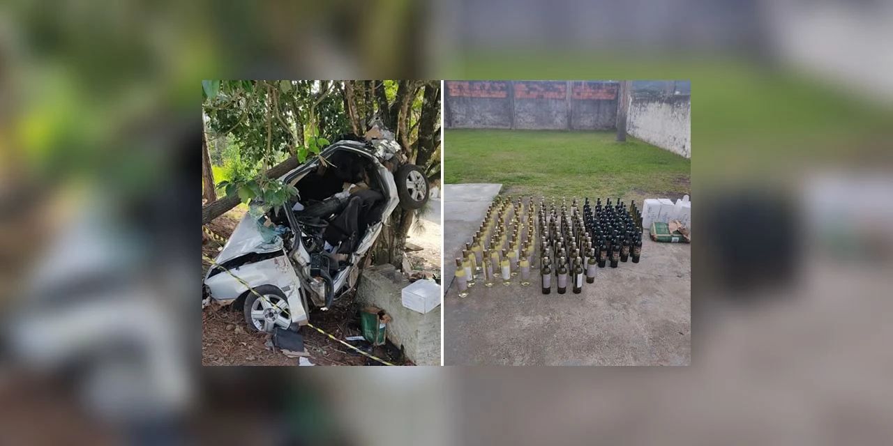 Após perseguição veículo carregado com vinhos da Argentina é apreendido em Irati