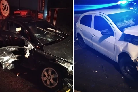 Acidente na Souza Naves deixa três pessoas com ferimentos