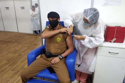 Paraná já vacinou 10 mil profissionais de educação e 10 mil de forças de segurança