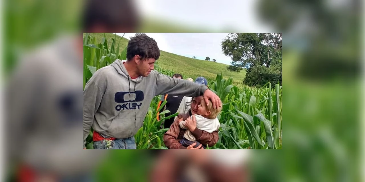Criança passa noite perdida em milharal no Paraná; ela foi encontrada e esta bem