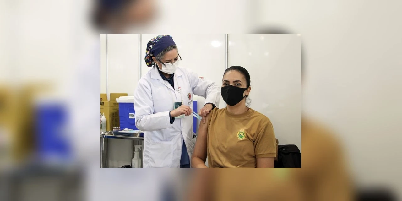 Quase 90% do efetivo da Polícia Militar já recebeu a primeira dose da vacina contra o coronavírus