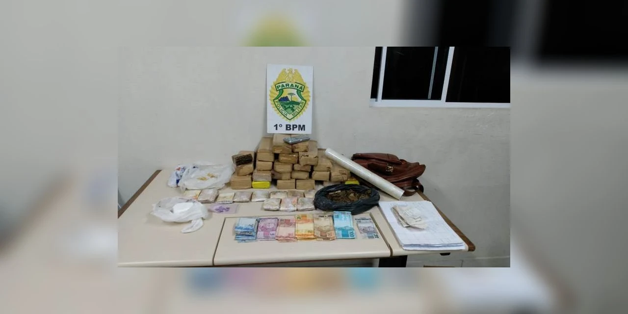 Casal é preso com mais de 15 Kg de drogas em boca de fumo, em PG