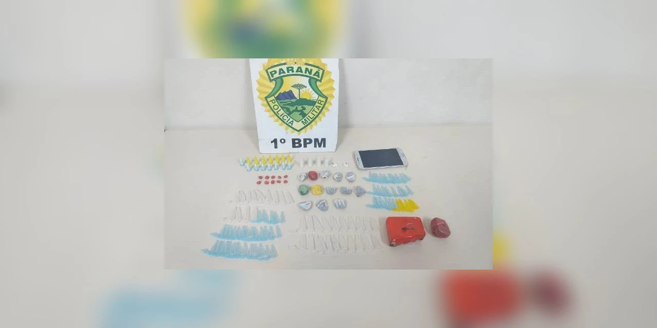 Homem é preso com drogas ao tentar fugir da polícia, em PG