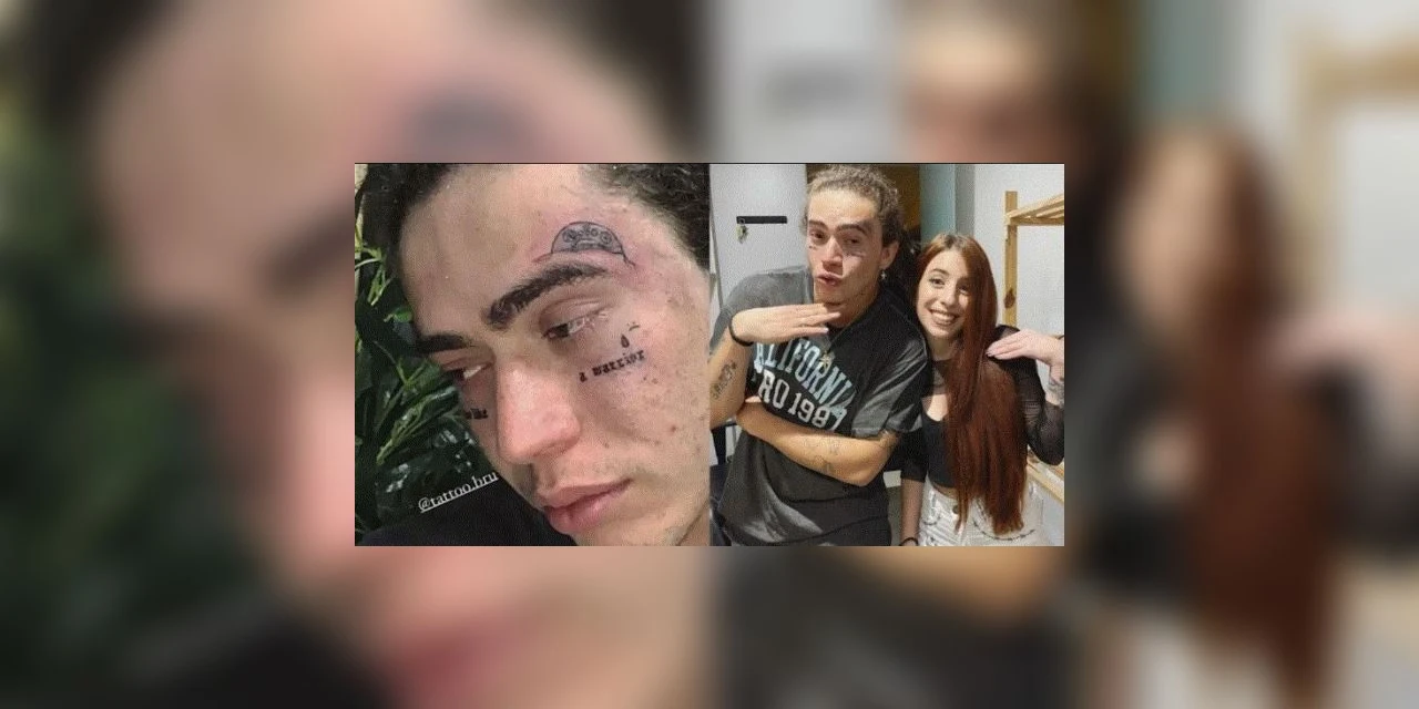 Whindersson Nunes tatua o rosto em homenagem ao filho