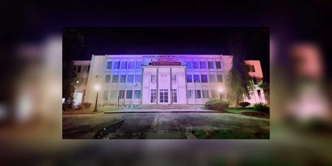 UEPG ilumina prédios e inicia campanha de combate à violência contra idosos