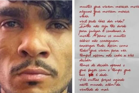 "Muitos que vivem merecem morrer", diz carta de Lazaro encontrada pela policia