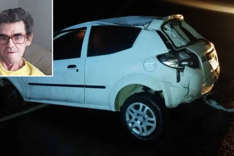 Homem perde a vida após capotamento e colisão de veiculo contra barranco em PG