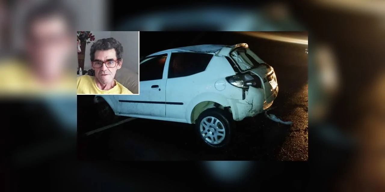 Homem perde a vida após capotamento e colisão de veiculo contra barranco em PG